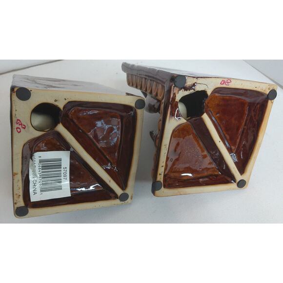 Vintage Owls Ceramic Bookends Set of 2 - Picture 4 of 6